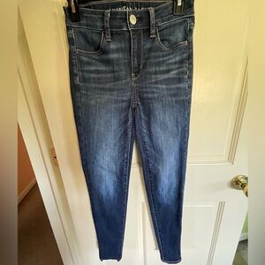 American Eagle Outfitters Dark Blue Skinny Jeans